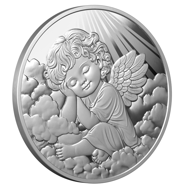 Zasněný anděl 2026, stříbrná mince v etuji, 1 oz