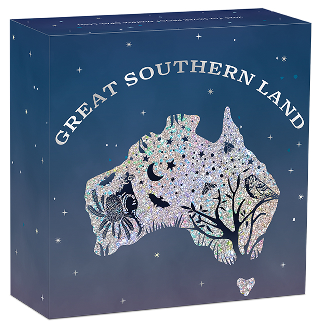 Great Southern Land (Velká jižní země) 2026, stříbrná mince v etuji, 1 oz