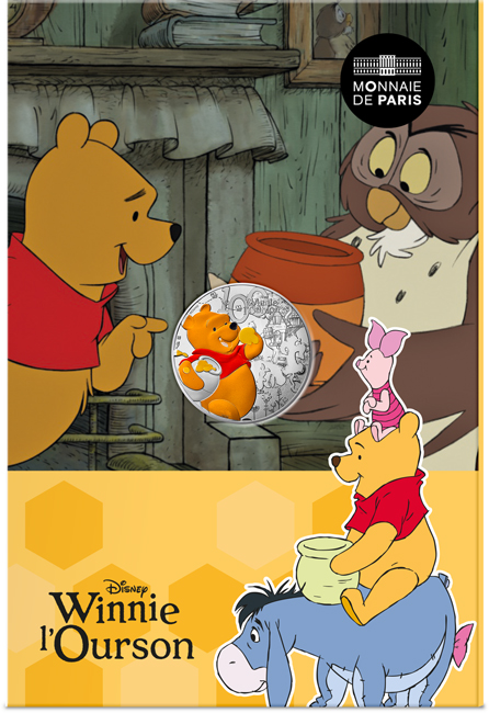 Winnie the Pooh 2026, stříbrná mince v blistru, 13 g