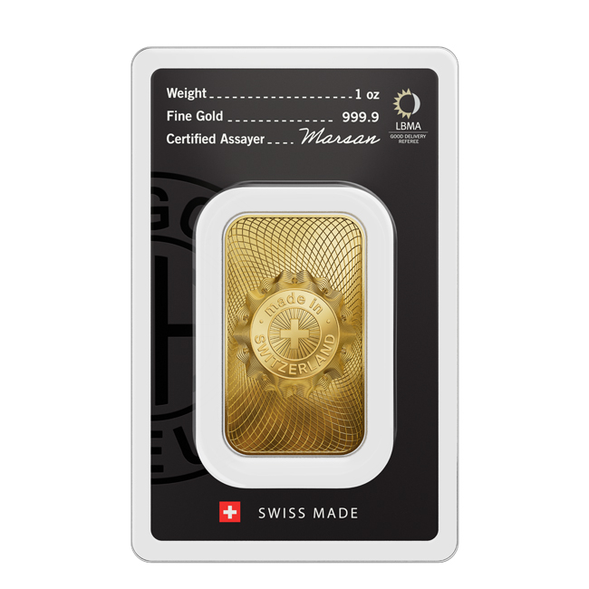 Zlatý zliatok Argor Heraeus 1 Oz