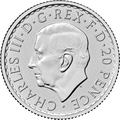 Strieborná minca Britannia Charles III 2027, 1/10 oz