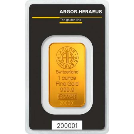 Zlatý zliatok Argor Heraeus 1 Oz