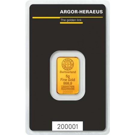 Zlatý zliatok Argor Heraeus 5 g