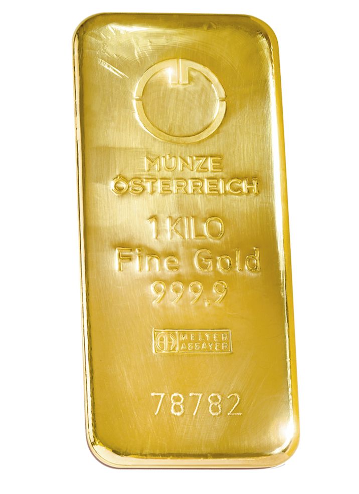 Zlatý zliatok Rakouská mincovna 1000 g