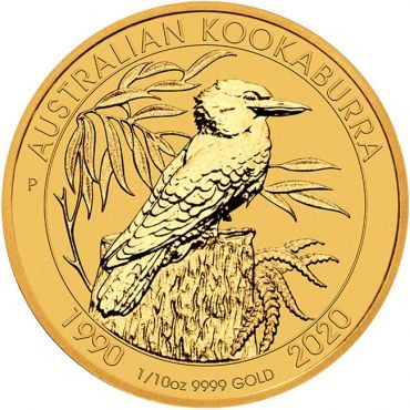 Zlatá minca Kookabura 1/10 Oz - 2021
