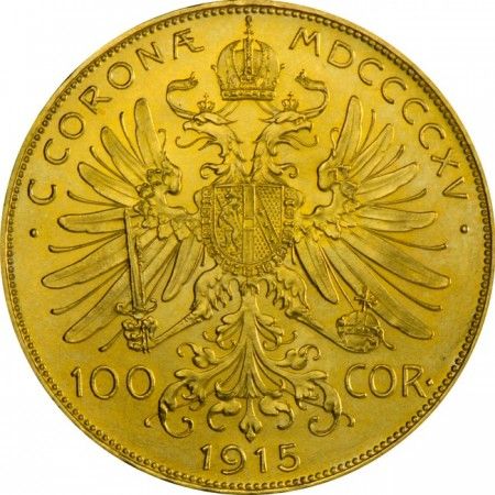 Zlatá minca - 100 Korun Rakúsko