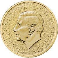 Zlatá minca Britannia 1 Oz -Charles III 2023