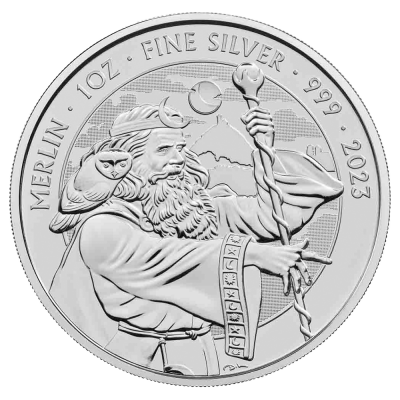 Strieborná minca Merlin 2023 - Mýty a legendy, 1 oz